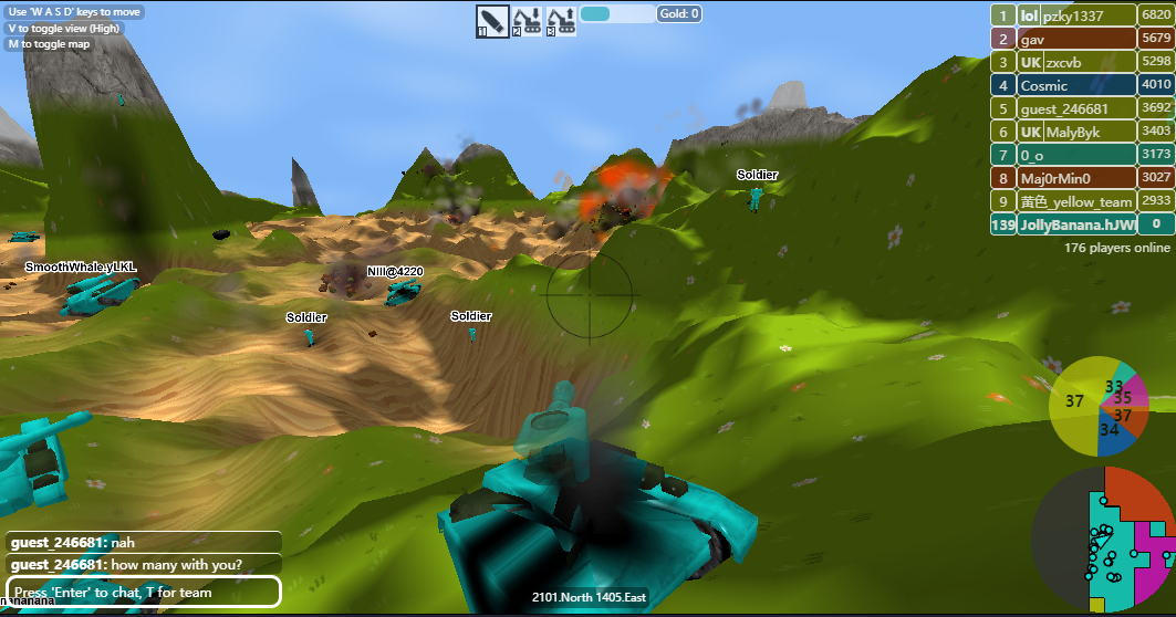 Tanks 3D 战斗场景1